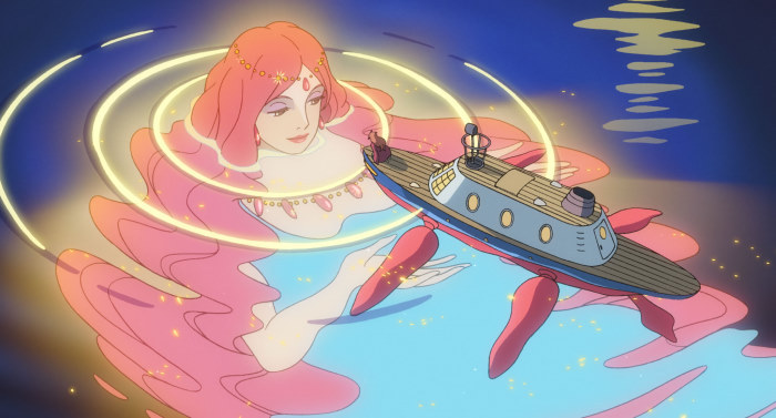Liam Neeson and George Tokoro in Ponyo (2008)